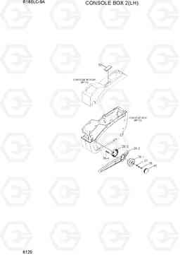 6120 CONSOLE BOX 2(LH) R180LC-9A, Hyundai