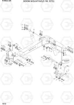 7010 BOOM MOUNTING(5.1M, STD) R180LC-9A, Hyundai