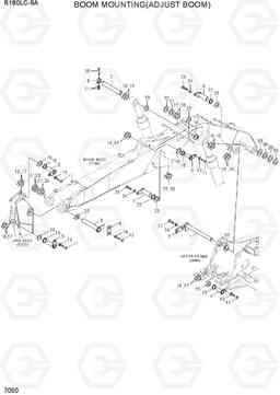 7050 BOOM MOUNTING(ADJUST BOOM) R180LC-9A, Hyundai