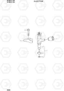 9080 INJECTOR R180LC-9A, Hyundai