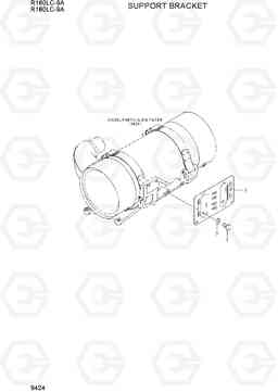 9424 SUPPORT BRACKET R180LC-9A, Hyundai