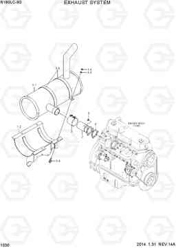1030 EXHAUST SYSTEM R180LC-9S, Hyundai