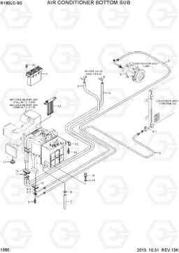 1085 AIR CONDITIONER BOTTOM SUB R180LC-9S, Hyundai