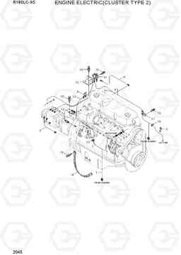 2045 ENGINE ELECTRIC(CLUSTER TYPE 2) R180LC-9S, Hyundai