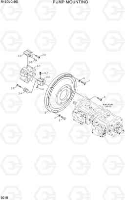 3010 PUMP MOUNTING R180LC-9S, Hyundai