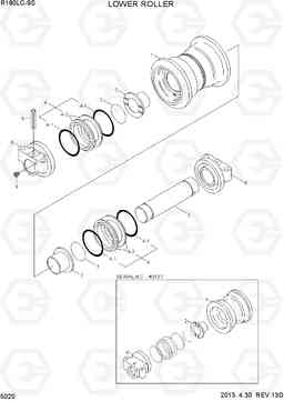 5020 LOWER ROLLER R180LC-9S, Hyundai