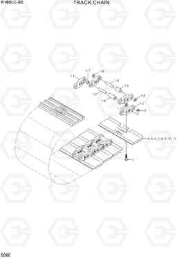 5060 TRACK CHAIN R180LC-9S, Hyundai