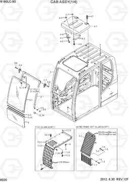 6020 CAB ASSY(1/4) R180LC-9S, Hyundai