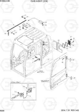 6030 CAB ASSY(2/4) R180LC-9S, Hyundai