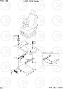 6140 SEAT BASE ASSY R180LC-9S, Hyundai