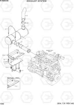 1030 EXHAUST SYSTEM R180W-9A, Hyundai