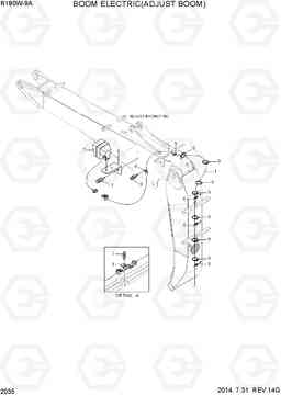 2035 BOOM ELECTRIC(ADJUST BOOM) R180W-9A, Hyundai