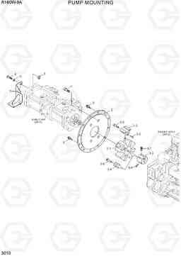 3010 PUMP MOUNTING R180W-9A, Hyundai