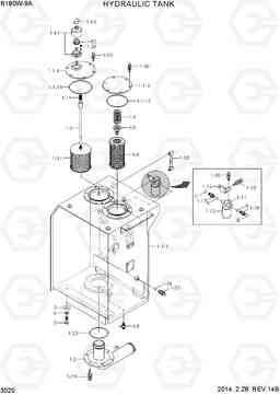 3020 HYDRAULIC TANK R180W-9A, Hyundai