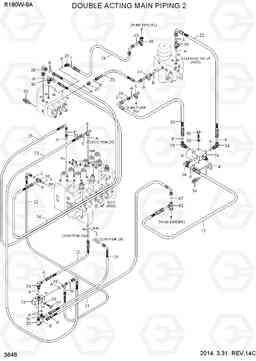 3646 DOUBLE ACTING MAIN PIPING KIT 2 R180W-9A, Hyundai