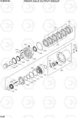 5140 FRONT AXLE OUTPUT GROUP R180W-9A, Hyundai