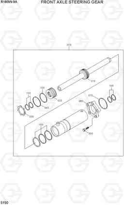 5150 FRONT AXLE STEERING GEAR R180W-9A, Hyundai