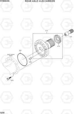 5230 REAR AXLE HUB CARRIER R180W-9A, Hyundai