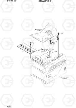 6200 COWLING 1 R180W-9A, Hyundai