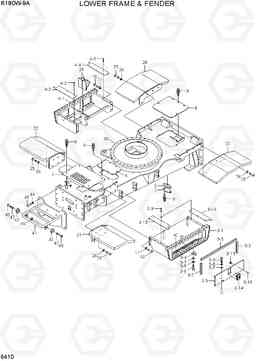6410 LOWER FRAME & FENDER R180W-9A, Hyundai