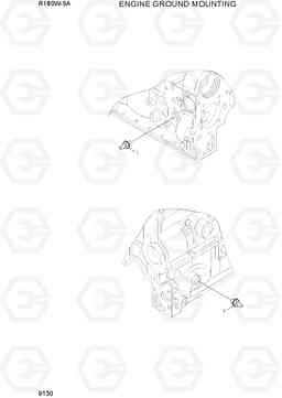 9130 ENGINE GROUND MOUNTING R180W-9A, Hyundai