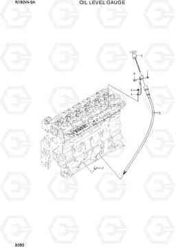 9380 OIL LEVEL GUAGE R180W-9A, Hyundai