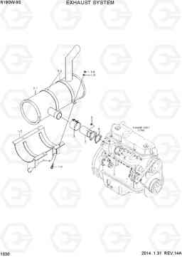 1030 EXHAUST SYSTEM R180W-9S, Hyundai