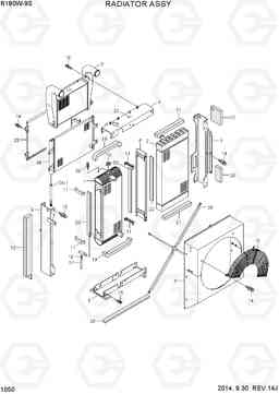 1050 RADIATOR ASSY R180W-9S, Hyundai