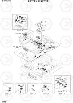 2090 BOTTOM ELECTRIC R180W-9S, Hyundai