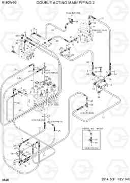 3646 D/ACT MAIN PIPING KIT 2(CLUSTER TYPE 1) R180W-9S, Hyundai