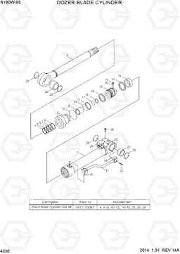 4230 DOZER BLADE CYLINDER R180W-9S, Hyundai