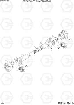 5020 PROPELLER SHAFT(-#0066) R180W-9S, Hyundai