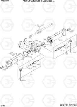 5120 FRONT AXLE CASING(-#0425) R180W-9S, Hyundai