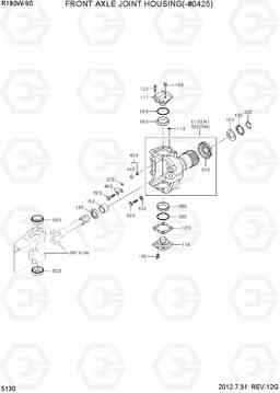 5130 FRONT AXLE JOINT HOUSING(-#0425) R180W-9S, Hyundai