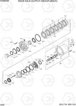 5240 REAR AXLE OUTPUT GROUP(-#0425) R180W-9S, Hyundai