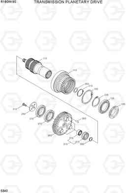 5340 TRANSMISSION PLANETARY DRIVE R180W-9S, Hyundai