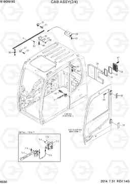 6030 CAB ASSY(2/4) R180W-9S, Hyundai