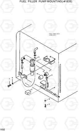 1032 FUEL FILLER PUMP MOUNTING(-#1838) R200LC, Hyundai