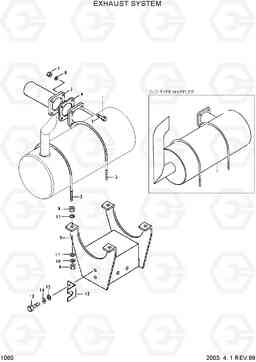 1060 EXHAUST SYSTEM R200LC, Hyundai