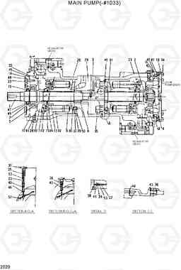 2020 MAIN PUMP(-#1033) R200LC, Hyundai