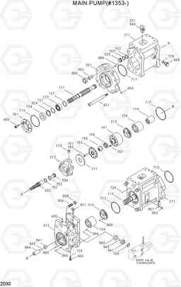 2030 MAIN PUMP (#1353-) R200LC, Hyundai