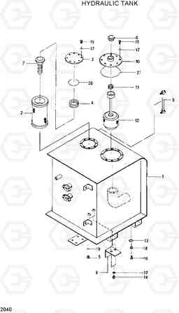 2040 HYDRAULIC TANK R200LC, Hyundai