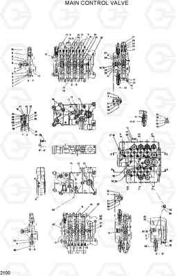 2100 MAIN CONTROL VALVE R200LC, Hyundai