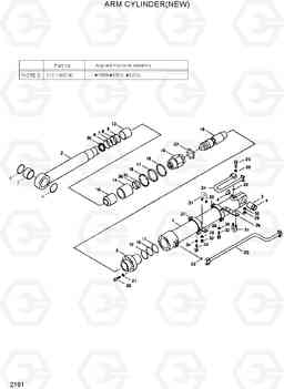 2191 ARM CYLINDER(NEW) R200LC, Hyundai