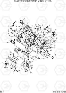 3010 ELECTRIC CIRCUIT(NON MODE, -#1630) R200LC, Hyundai