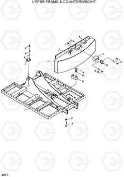 4010 UPPER FRAME & COUNTERWEIGHT R200LC, Hyundai