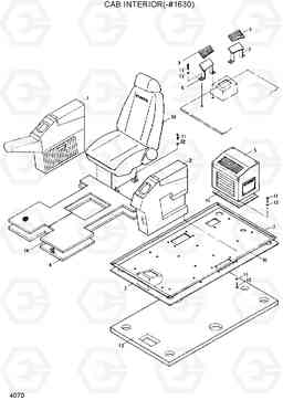 4070 CAB INTERIOR(-#1630) R200LC, Hyundai