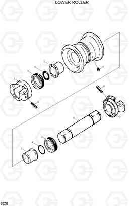 5020 LOWER ROLLER R200LC, Hyundai