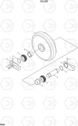 5040 IDLER R200LC, Hyundai