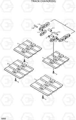 5050 TRACK CHAIN(R200) R200LC, Hyundai